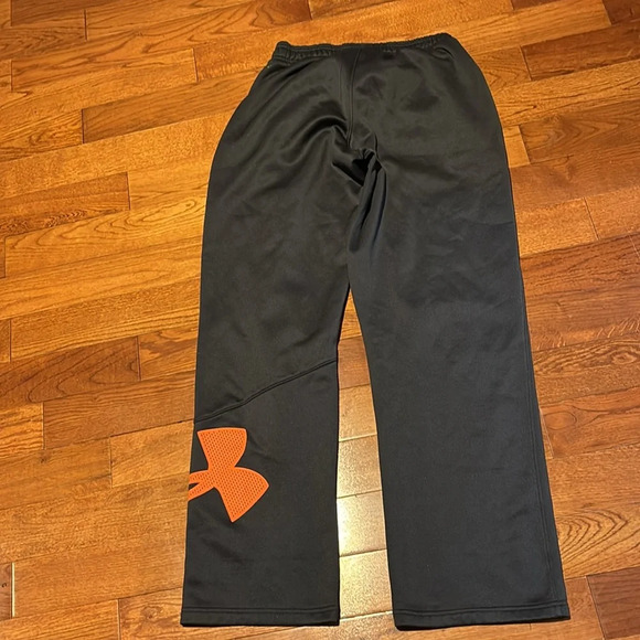 Under armour Loose Coupe fleece  grey logo jogger pants Sz S - Picture 11 of 11